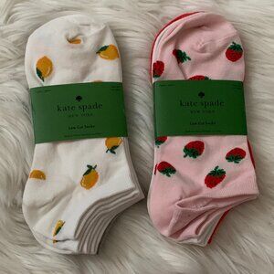 KATE SPADE Fruit & Solid Low Cut Socks (6 PAIRS)
